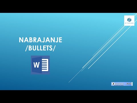 12 - Nabrajanje (#BULLETS & #NUMBERING) - MS #WORD