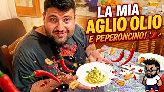 LA MIA AGLIO, OLIO E PEPERONCINO IMPROVVISATA 🍝🌶️- Cucino Cose 👨🏻‍🍳