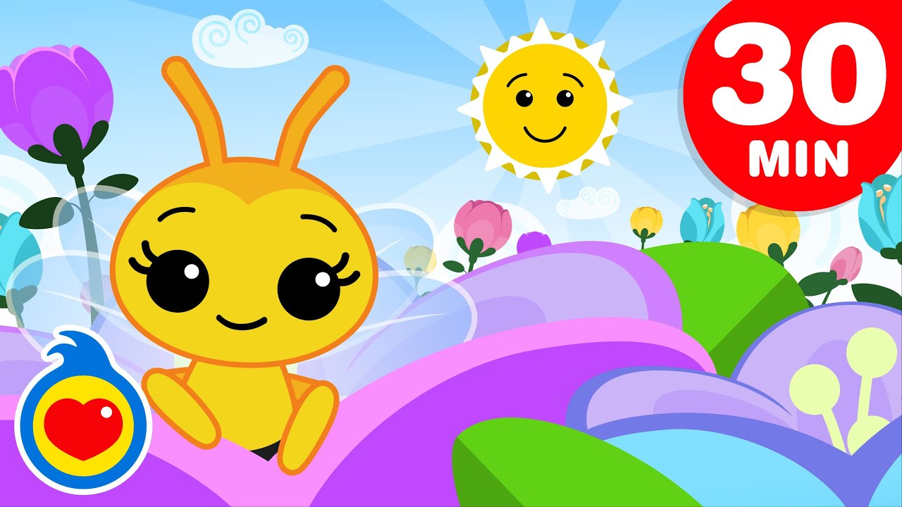 Abelhinha Pequenina 🐝🌻 e + canções para a chegada da Primavera (30 min) | Um Herói do Coração ❤️