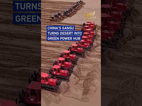 China's Gansu turns desert into green power hub #CoolChina
