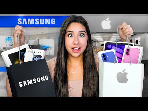 I Tried Samsung vs Apple Shopping Spree