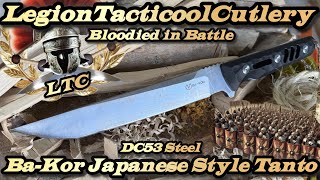 Ba-Kor Japanese Style Tanto in DC53 Steel