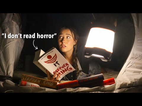 Reading Horror Alone In The Woods At Night...