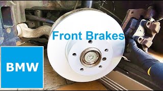 How to Change Front Brake Pads and Rotors in BMW F30 320i 328i 330i 335i Ceramic Brakes