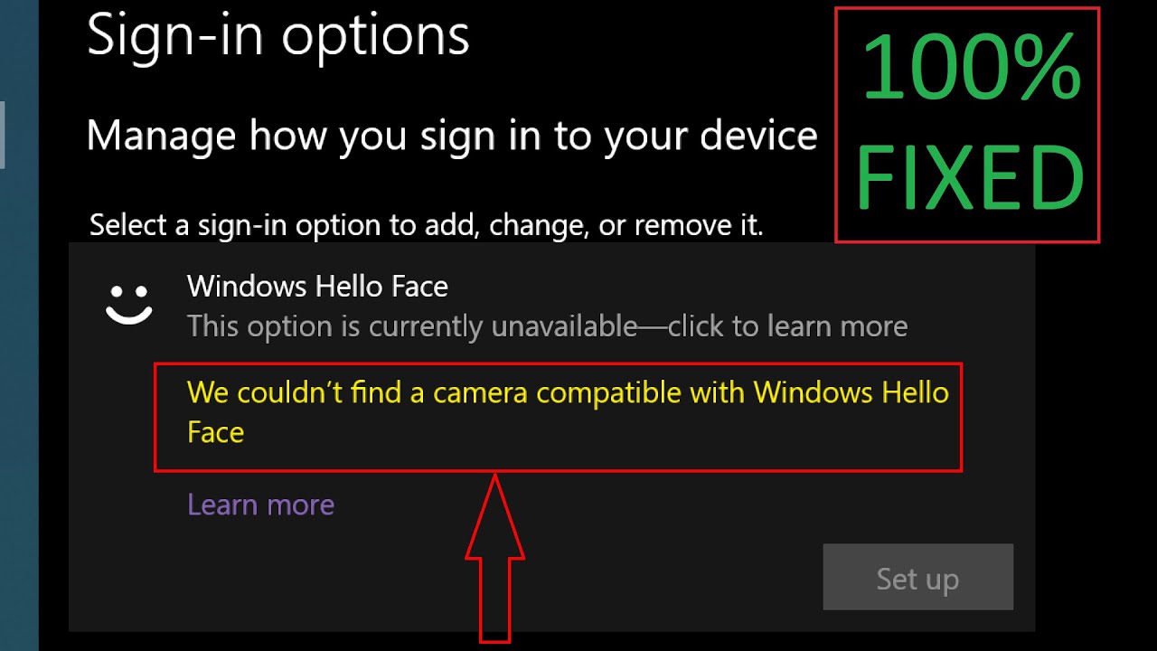 Why is my face lock not working in Windows 10? Tipseri