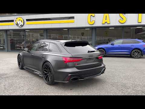 2020 AUDI RS6 AVANT LAUNCH Edition Yiannimize Black & Nardo Grey Vossen Wheels Castle Motors