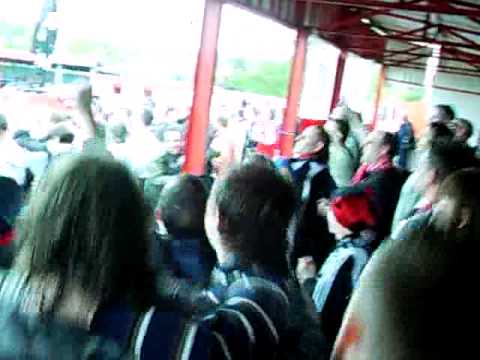 AFC Telford United Fans Doing The Bouncy