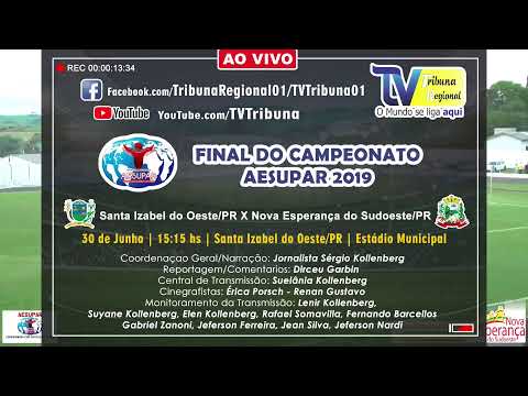 GRANDE FINAL COPA SUDOESTE DE FUTEBOL – AESUPAR 2019