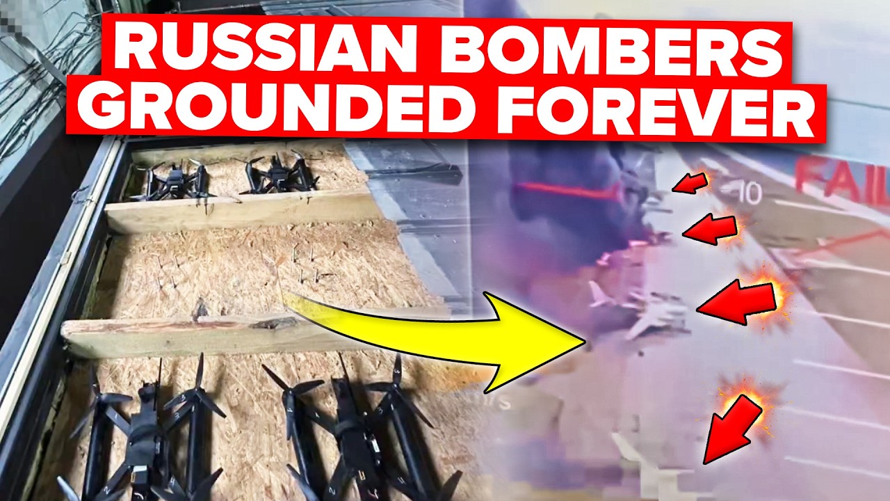 Ukraine Sent Trucks FULL OF DRONES Deep Into Russia -  Total Annihilation of BOMBERS