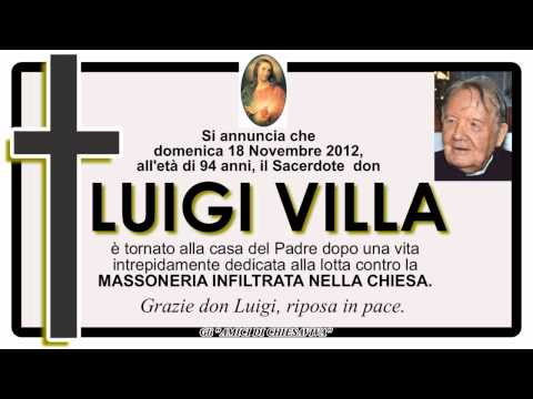 Fallece el Padre LUIGI VILLA, Defensor de la Fe - RIP