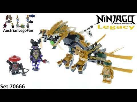 Vidéo LEGO Ninjago 70666 : Le dragon d'or