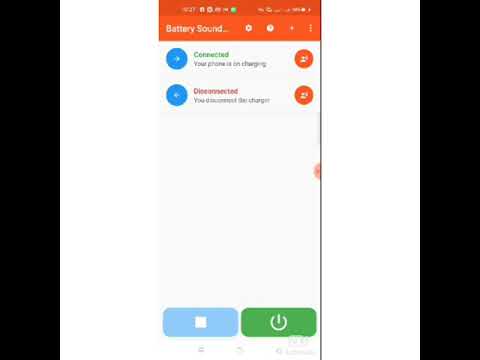 Battery sound notification app
