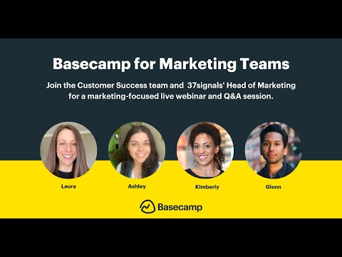 Basecamp for Marketing Teams | Basecamp Office Hours