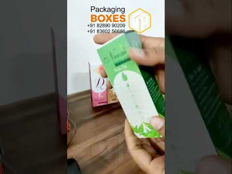 Hair Oil Packaging Boxes Mono Carton Cosmetic Boxes