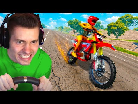 DESCENDO a maior ladeira com MOTO SEM FREIO! - BeamNG Drive