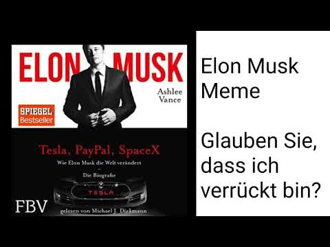 Glauben Sie dass ich verrückt bin? Diese Frage stellte mir Elon Musk | Meme Audible Meme