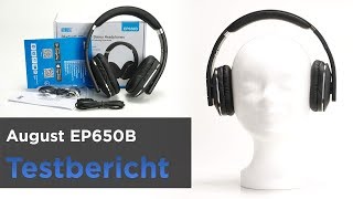 AUGUST EP650B (2019) im Test - Preiswerter Bluetooth-Kopfhörer mit App(Klanganpassung speichern)