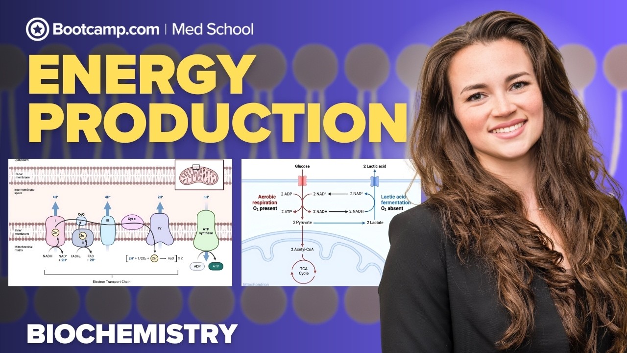 Biochemistry Chapter 4 | Energy Production: Glycolysis, Krebs Cycle & Electron Transport Chain