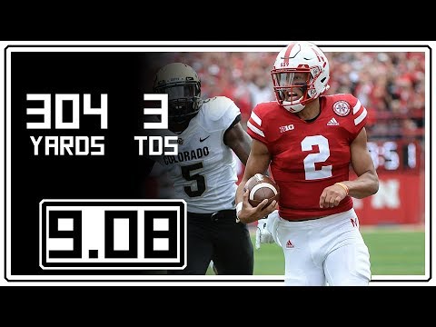 Adrian Martinez Debut Full Highlights Nebraska vs Colorado || 9.08.18 || 304 Total Yards, 3 TDs