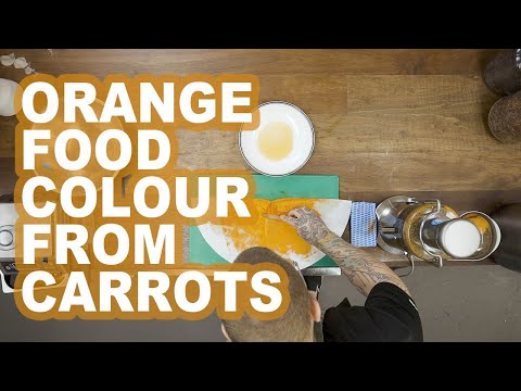 How to make natural orange food dye from carrots