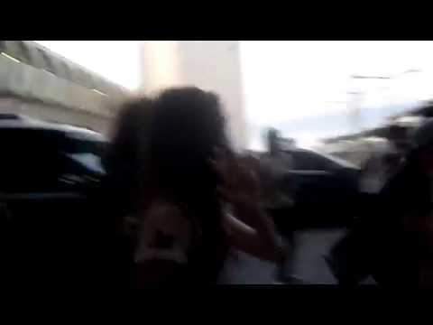 140812 [Fancam] SNSD Jessica waves to camera