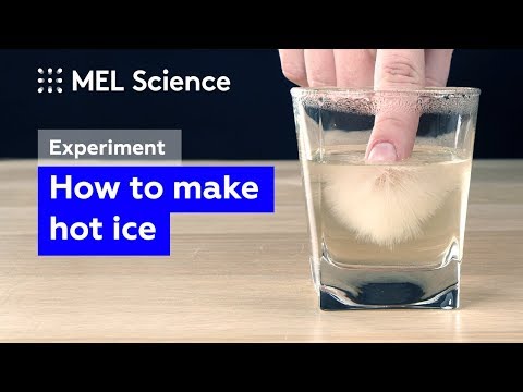 How to make hot ice from baking soda and vinegar (easy experiment)