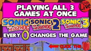 Every time I get a ring it changes the sonic game - SGR Live!