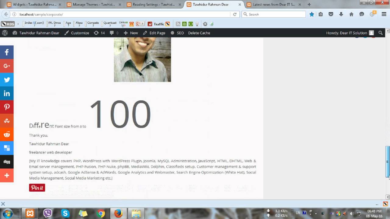 Responsive WordPress Theme for Small Business, 9