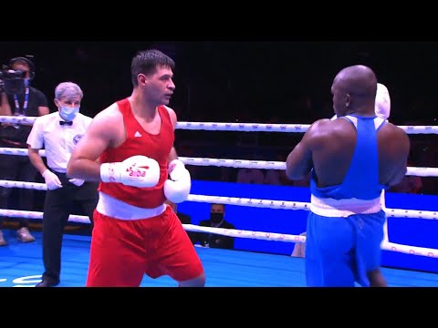 Day 4 (+92kg) QURBONOV Jakhon (TJK) vs  OCHOLA Elly (KEN) | AIBA WCHs 2021