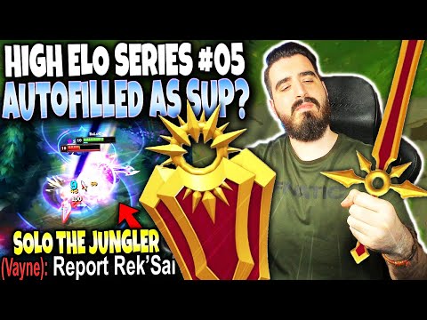 I Got Autofilled as SUP? Then I WILL 1v9 with Immortal Leona Build & win EASY ~ High Elo Series #05