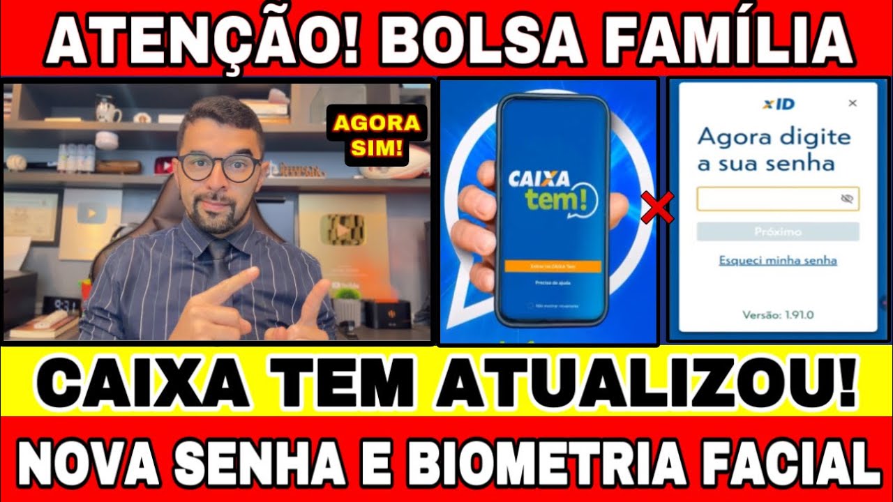 CAIXA TEM COM NOVA ATUALIZAÇÃO! NOVA SENHA E BIOMETRIA FACIAL (foto do Rosto). VEJA OS DETALHES!