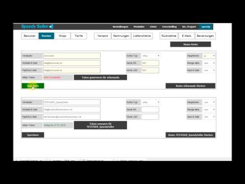 SpeedySeller - eBay- und Amazon-Verkäuferkonten anlegen