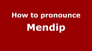How to pronounce Mendip