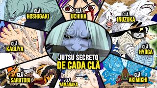 O JUTSU SECRETO MAIS PODEROSO DE CADA CLÃ EM NARUTO
