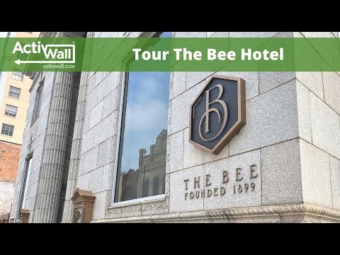 Hotel staff and interns give a tour of The Bee Hotel in Danville, Virginia. 
Learn more about the historic building and products featured at https://activwall.com/2021/07/29/thebee.