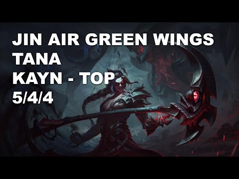 Jin Air Green Wings TaNa Top Kayn vs Darius - KR Grandmaster Patch 10.9