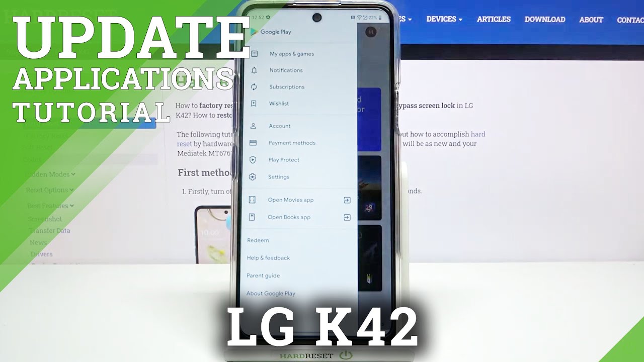 How to Update Applications in LG K42 – Download Newest App Version