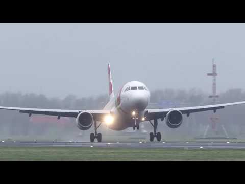 Unbelieveable Dangerous CROSSWIND LANDINGS during a STORM