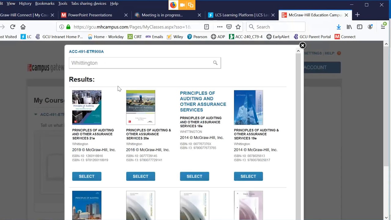 GCU Accounting Pairing