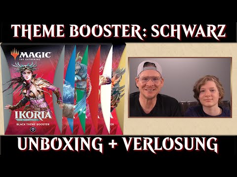 Unboxing Ikoria Theme Booster Schwarz Magic the Gathering deutsch MTG Trader Opening Review Info