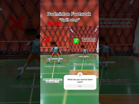 Badminton Footwork tutorial “Split step” #shorts #badminton #badmintonvideo #viral #shortvideo