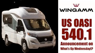 Special Announcement, Wingamm US Oasi 540.1 on What’s Up Wednesday!? Travel Show