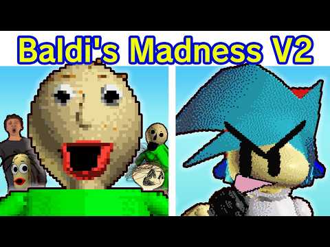 Friday Night Funkin' VS Baldi's Basics | FNF Baldi's Basic Madness V2 Full Week (FNF Mod/Horror)