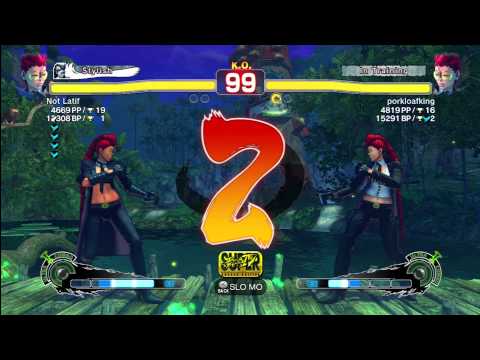 Super Street Fighter 4 AE C ViperNot Latif VS  C Viperporkloafking
