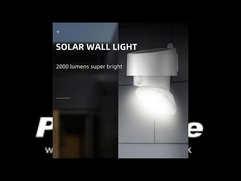 Super Bright Sentinel 2000 Lumen Solar Motion Light – ALS Tech, PIR Sensor & IP65 Weatherproof