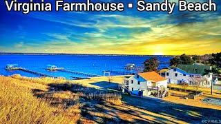 Virginia Farmhouse For Sale | Virginia Waterfront Property For Sale |4bd | 2ba | 3 Bay Garage