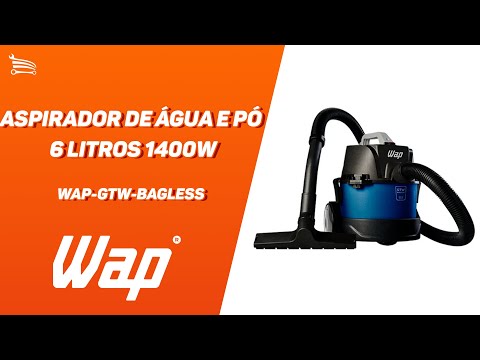 Aspirador de Água e Pó 6 Litros 1400W 220V WAP-GTW-BAGLESS - Vídeo