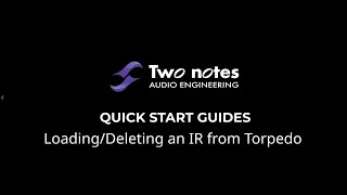 Video thumbnail for Managing third party Impulse responses via Torpedo Remote by TwoNotesTV