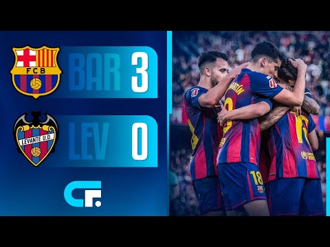 BARCELONA le GANÓ 3-0 a LEVANTE y RECUPERÓ la CIMA de LA LIGA