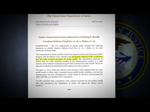 U. S. COVID–19 Transportation Mask Mandate Appeal